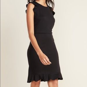 Ruffle trim dress